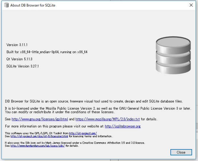 about DB Browser for SQLite